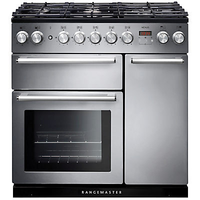 Rangemaster Nexus 90 Dual Fuel Range Cooker White